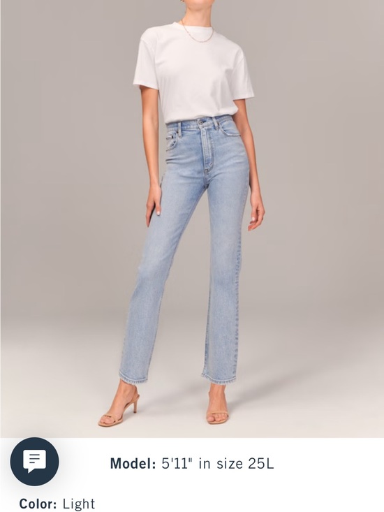 Abercrombie & Fitch Denim - Abercrombie & Fitch ankle straight curve love jeans